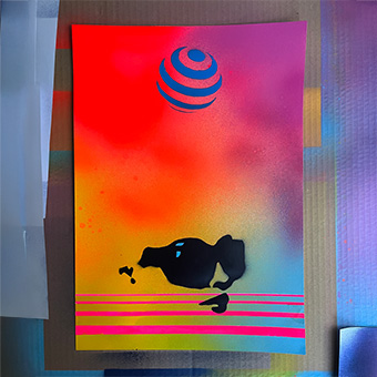 Stealth painting by Scipop