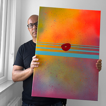 Spacewalk painting by Scipop